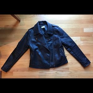 Loft Faux Leather Jacket Size 8